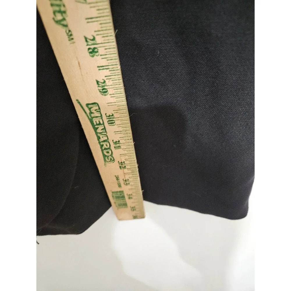 J.Crew Black Tulip Wrap Front Shift Dress Gold Back Zip 3/4 Sleeve Size 4